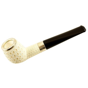Pfeife Rattray's  Meerschaum, graviert Silbertop