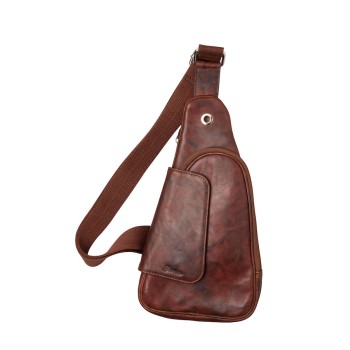 Passatore Body Bag Leder braun antik