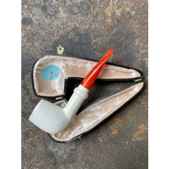 Pfeife Meerschaum Ahmet Gövem Billiard Carved