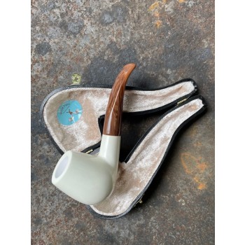 Pfeife Meerschaum Ahmet Gövem Half Bent Cumberland