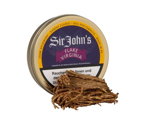 Pfeifentabak John Aylesbury Sir John's Flake Virginia 