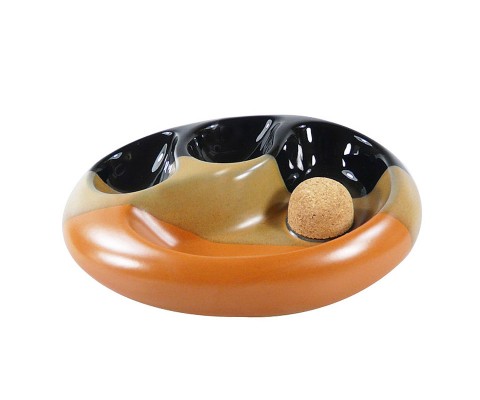 Pfeifenascher Keramik oval