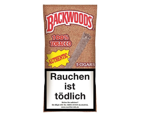 Zigarren Backwoods Authentic (Aromatic-Vanille)