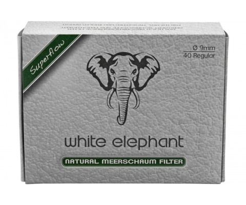 Meerschaumfilter White Elephant 9mm 40 Stk.